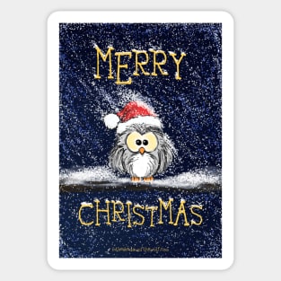 Owlish Christmas Cheer Sticker